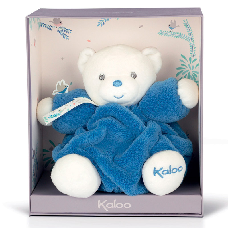 Мягкая игрушка Kaloo "Медвежонок Chubby", серия "Plume", морская волна, 18 см